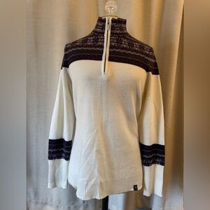 Women’s Neve Caroline Quarter Zip Merino Wool Sweater size L